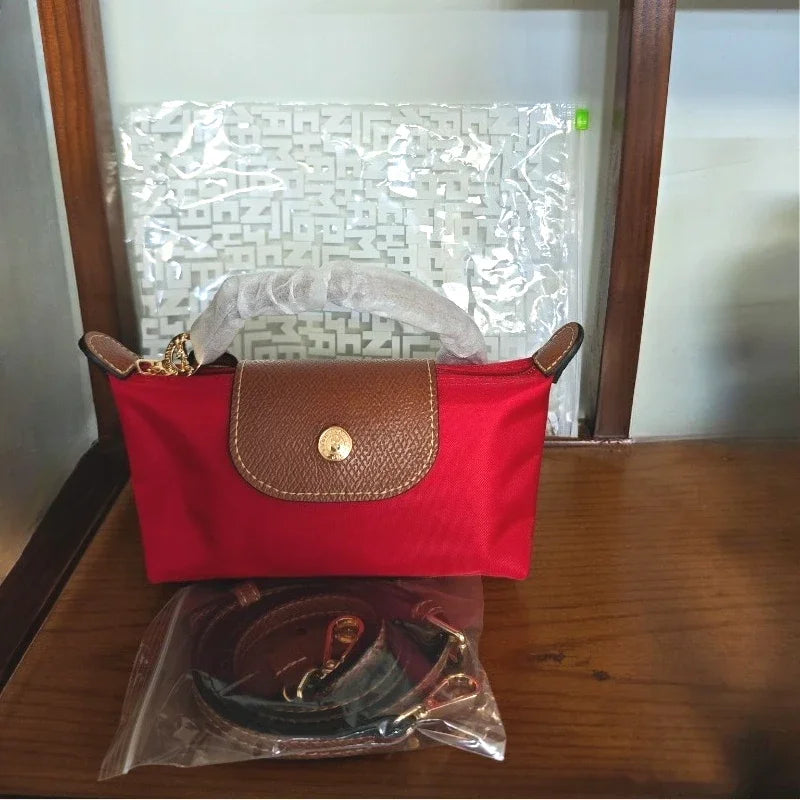 25 Mini Nylon Dumpling Bun Non Perforated Single Shoulder Women's Handbag Multi functional Spring and Autumn Single Shoulder Bun