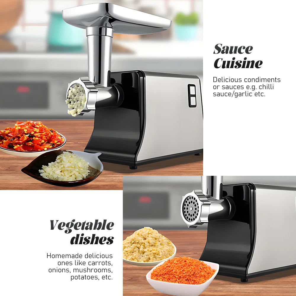 220V 110V Electric Meat Grinder Household Multifunctional Stainless Steel Food Grade Meat Grinder Meat Grinder Sausage Machine