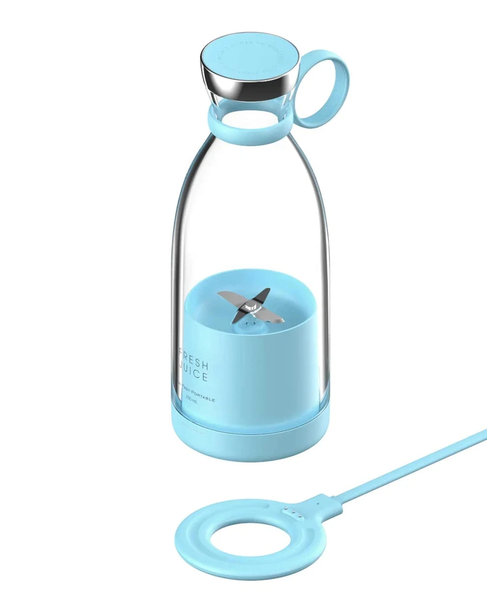 Bærbar genopladelig juicer blender trådløs mixer frisk juice 350 ml