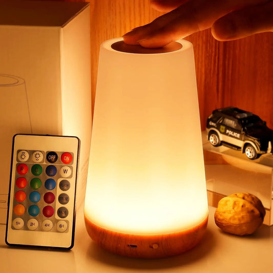 13 barvna spreminjajoča se nočna svetloba daljinsko upravljanje dotik USB Ponovni RGB nočna svetilka zatemnjena svetilka prenosna mizna svetilka