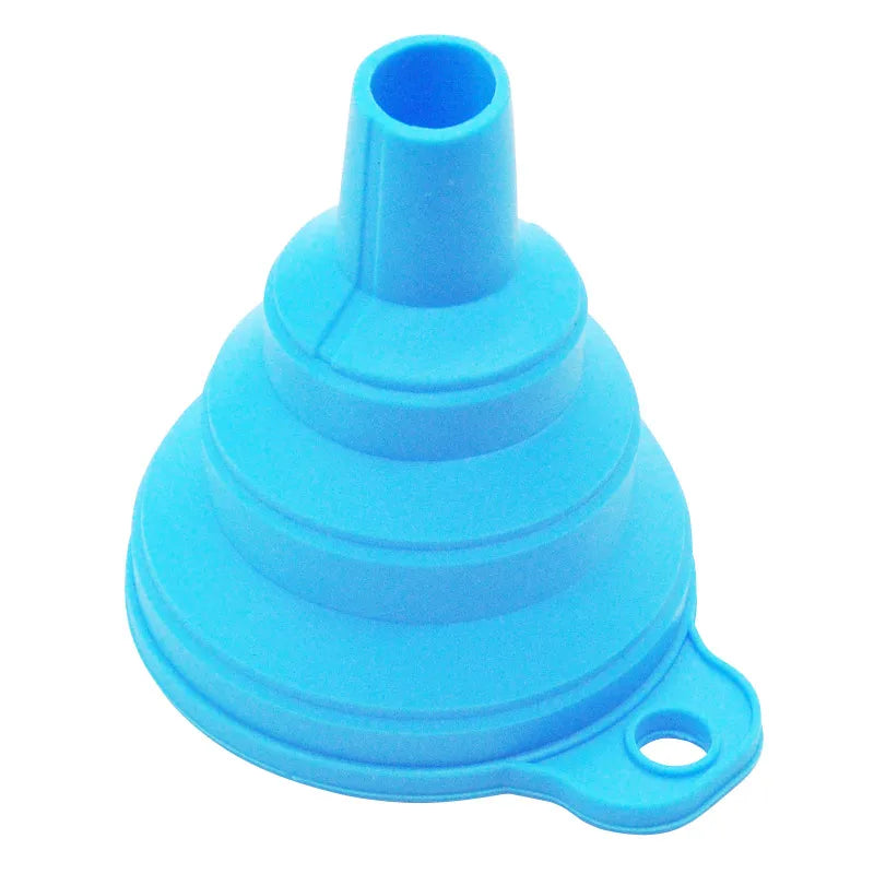 Mini embudo plegable de silicona, embudos portátiles plegables para tolva de combustible, cerveza, aceite, accesorios de cocina, artículos de herramientas