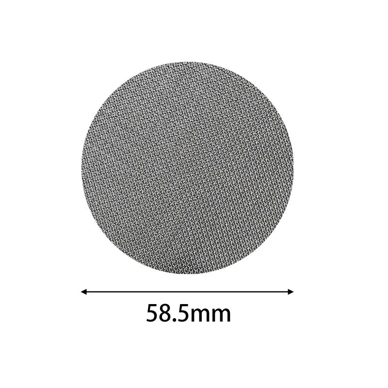 Espresso-Zubehör, Barista-Tuch-Kaffeefilter, wiederverwendbar, Edelstahlsieb, 0,2 mm, für 51/54/58 mm Halter, Siebträger-Set