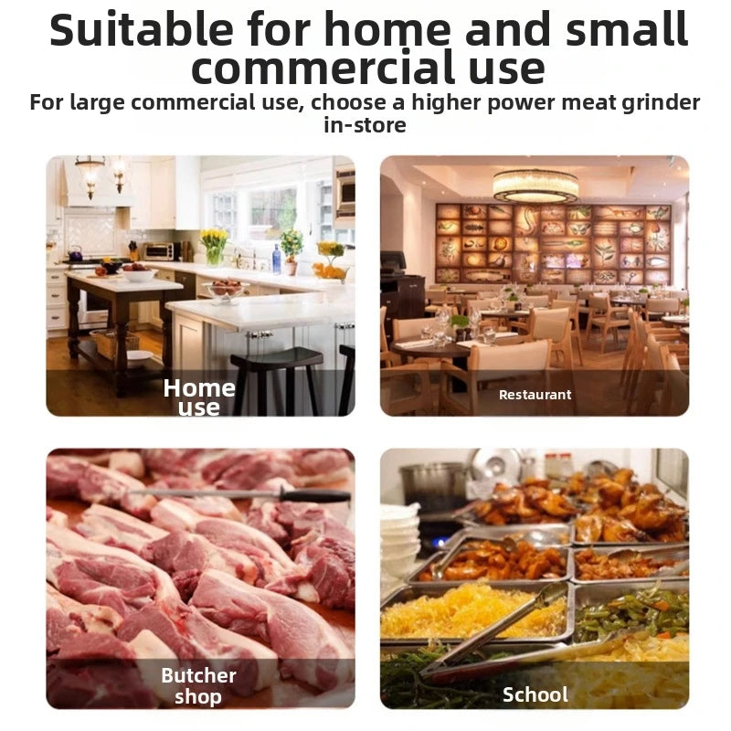 Meat Grinder Electric 2000W, Stainless Steel Food Grinder with Sausage Stuffer, Mini Electric Grinder Quiet Electric Meat Mincer