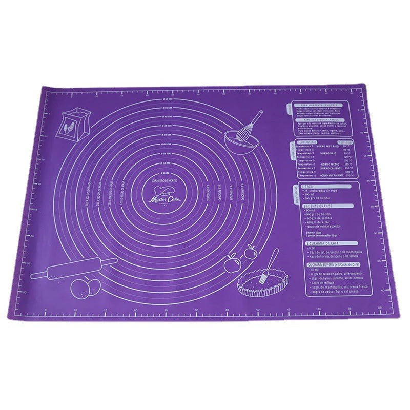 Large Kneading Dough Mat Silicone Table Mats Pad Sheet Baking Mat Pizza Cake Dough Maker NonStick Pastry Rolling Pad Bakeware