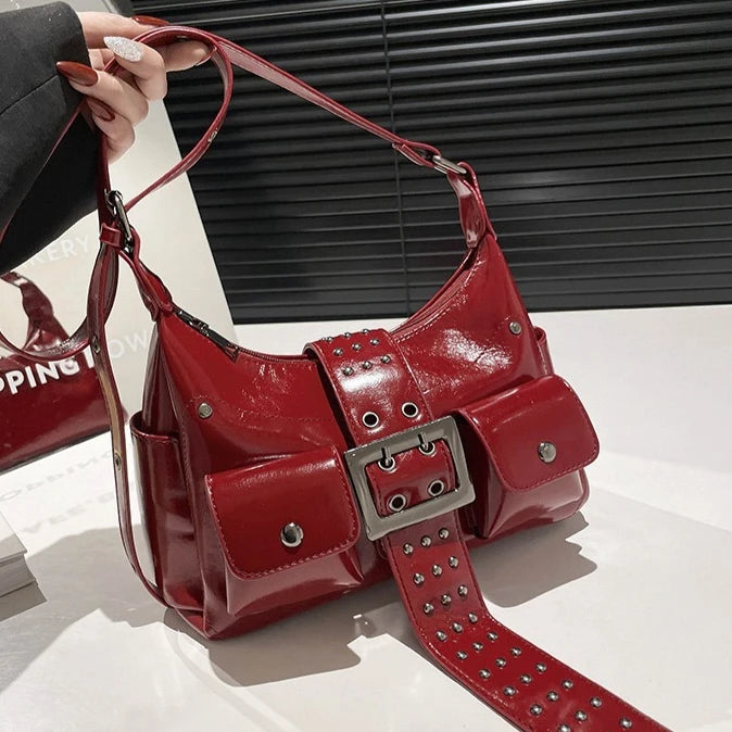 Fashionable and Versatile Casual Women's Solid Color PU Trendy Shoulder Bag Crossbody Bag Luxury Designer Bags Bags for Woman