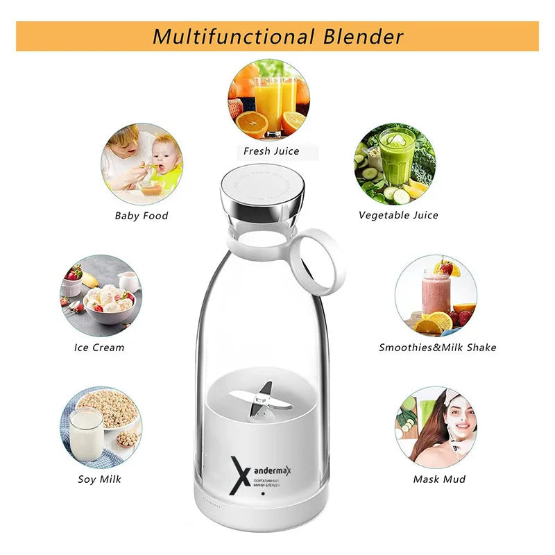 Mini Portable Blender Electric Juicer Fruit Mixers Fruit Extractors Smoothies Mixer Multifunktionel juice Maker Machine Blender