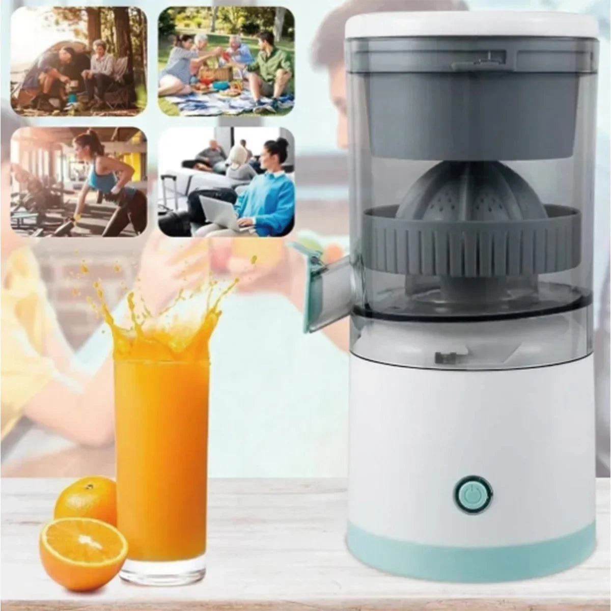 Nuovo estrattore di succo di frutta portatile per spremiagrumi domestico, spremuta elettrica ricaricabile tramite USB, produzione di succo elevata per arancia,