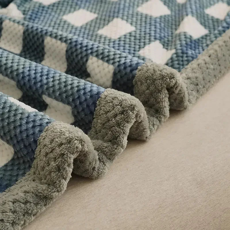 Cobertor de malha lance macio chenille fio de malha cobertor máquina lavável crochê artesanal malha lance cobertor para sofá cama