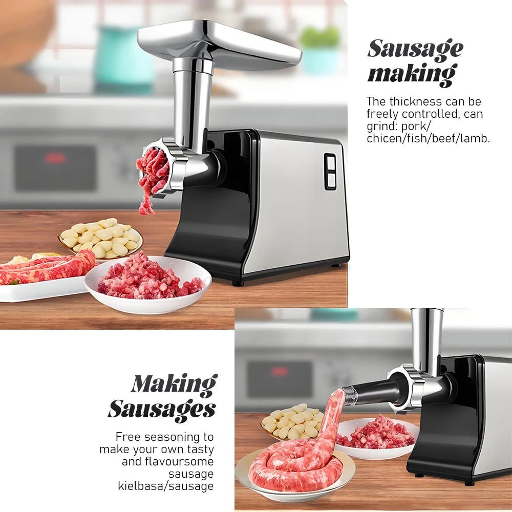 220V 110V Electric Meat Grinder Household Multifunctional Stainless Steel Food Grade Meat Grinder Meat Grinder Sausage Machine