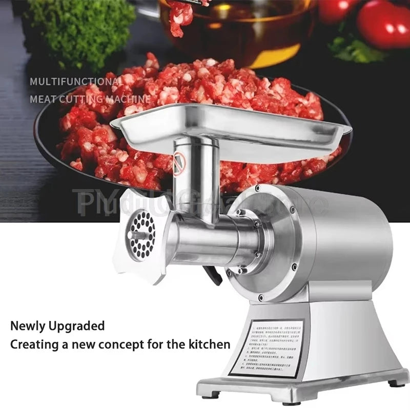 Stainless Steel Meat Grinder Machine 450W Commercial Home Use 150kg/H Sausage Stuffer Small Grinder For Restaurant Kitchen Home