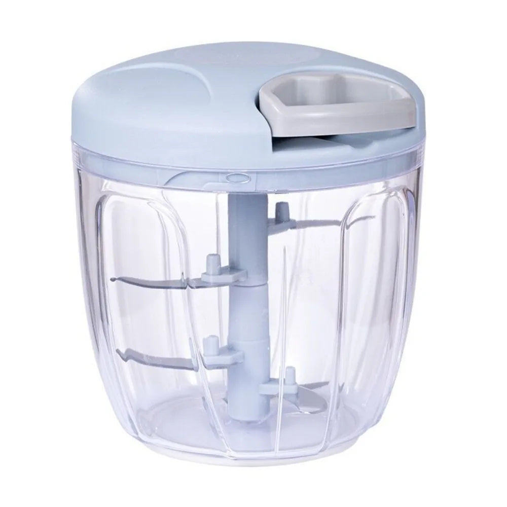 Green Food Processor Kitchen Gadgets 200ml/400ml Vegetable Chopper Blender Stainless Steel Blades Manual Pull Food Chopper