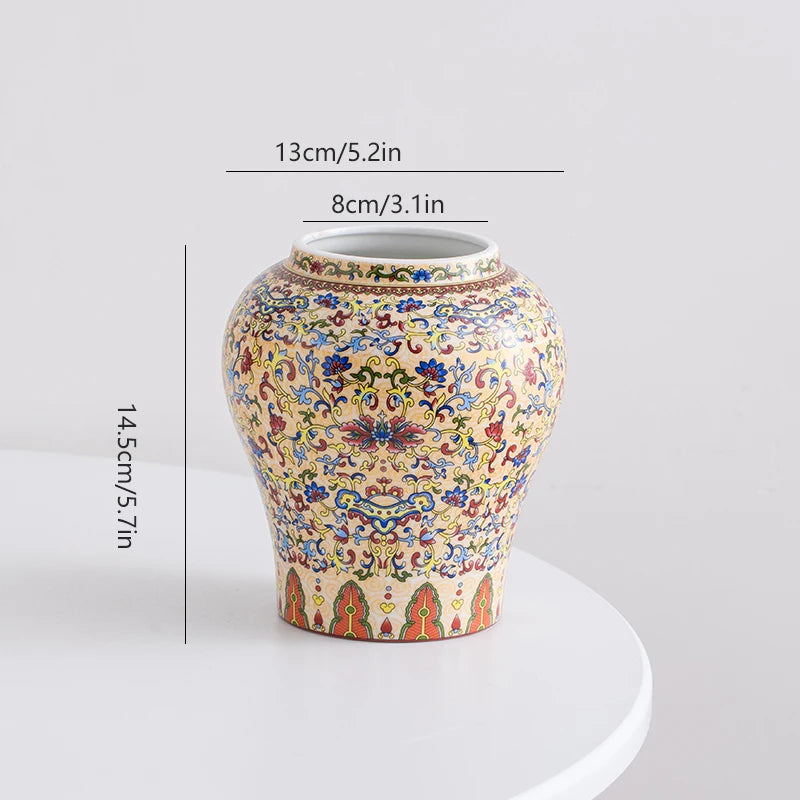 Kitajski modro-beli porcelanski vintage keramični vazi okrasni predmet za cvetje dnevne sobe, lahka luksuz, vrhunski