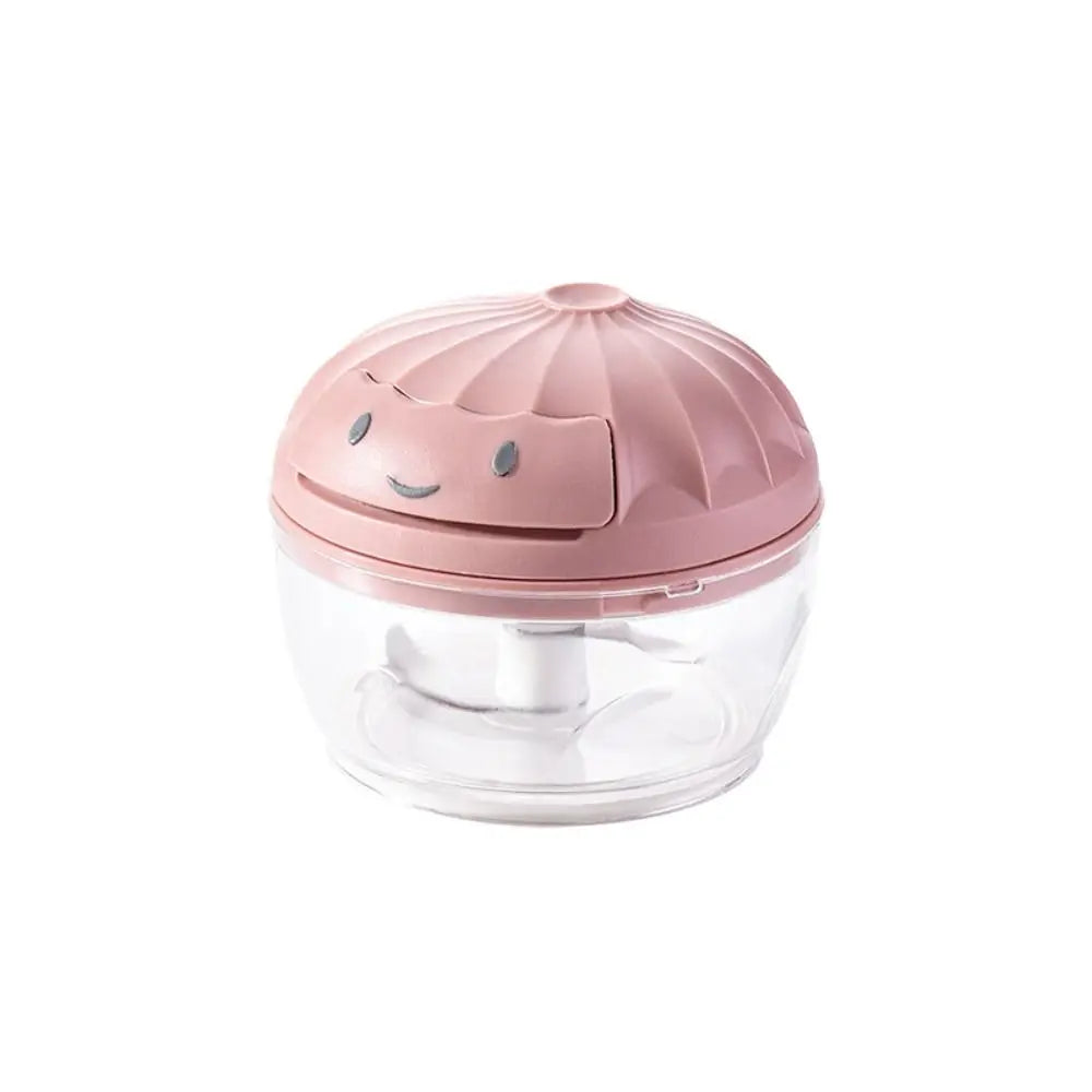Green Food Processor Kitchen Gadgets 200ml/400ml Vegetable Chopper Blender Stainless Steel Blades Manual Pull Food Chopper