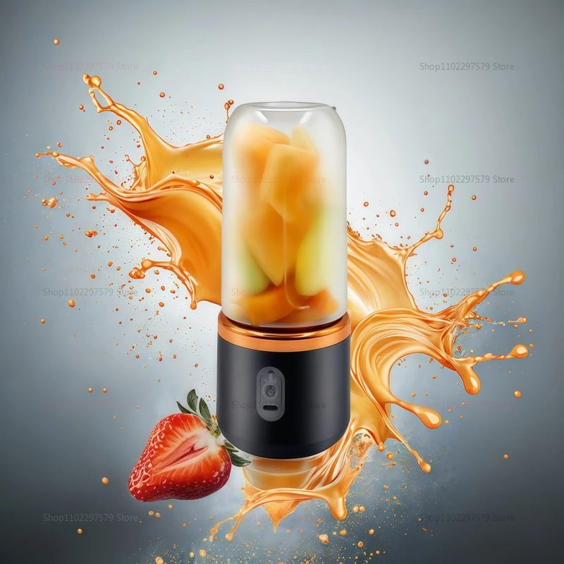 Bærbar 2-kopfrugt Juicer Blender Mini Ice Crusher USB Genopladelig trådløs juice Extractor til smoothies rejse kompakt