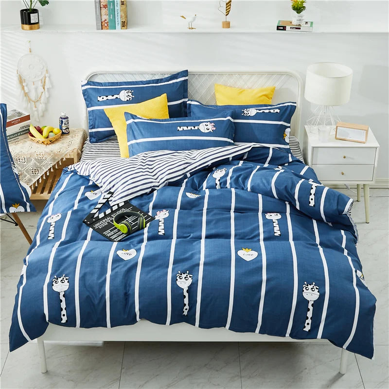 Simple plaid Duvet Cover 220x240 nordic Quilt Cover 2 people 1PCS Comforter Covers for double queen king size bed 135 150x200