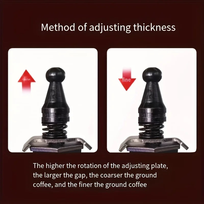 Vintage Classic Hand-Cranked Bean Grinder Portable Adjustable Coffee Grinder Home Mini Large Wheel Manual Coffee Machine Gift