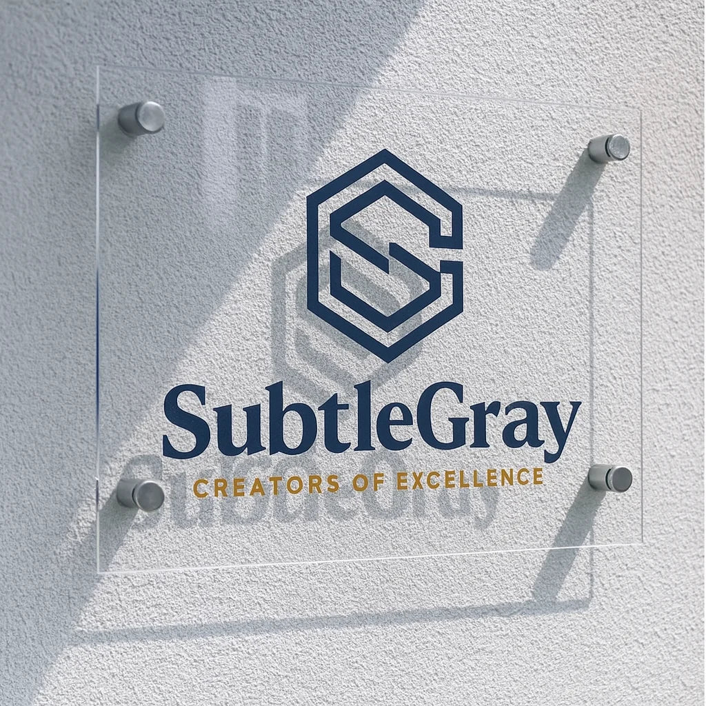 Custom Acrylic Wall Sign Plaque – Modern Business Logo Display Board for Café Office Shop Beauty Studio & Home Decor