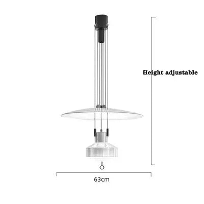 Nordic Italy Designer Modern Creative Living Room Pendant Lamp Retro Art Bedside Bedroom Study Adjustable Pendant Lamp