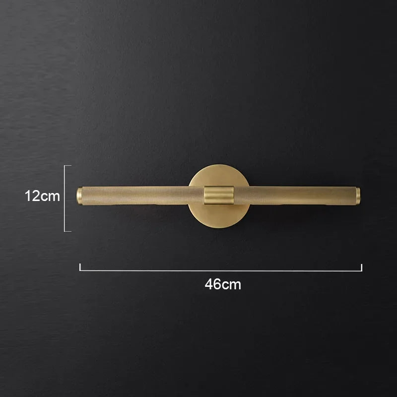 American Style All-copper Mirror Front Lamp Bedroom Room Mirror Cabinet Lamp Postmodern Bathroom Toilet Wash Basin Wall Lamp