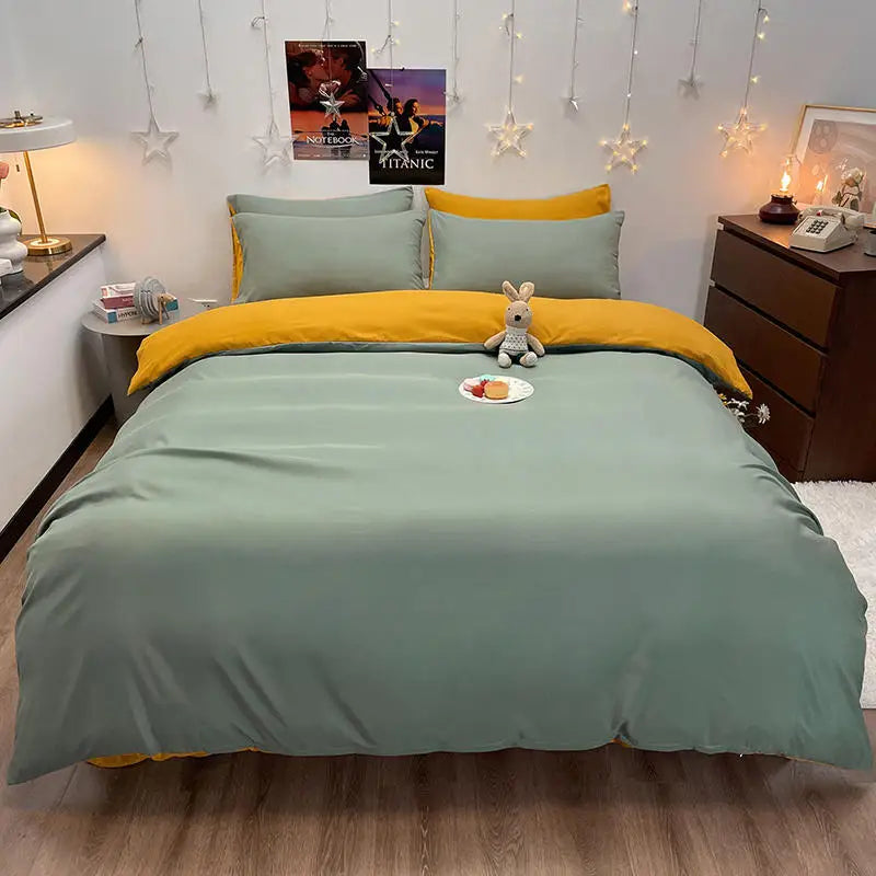 Bonenjoy 1 pc House de couette temno siva barvna odeja Cover Cover Double Velikost Funda Nordica Cama 150 Queen/King Size Bed Cover