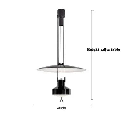 Nordic Italy Designer Modern Creative Living Room Pendant Lamp Retro Art Bedside Bedroom Study Adjustable Pendant Lamp