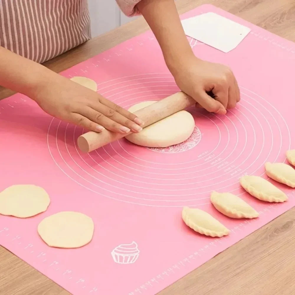 Silicone Baking Mat Pizza Dough Maker Pastry Kitchen Gadgets Cooking Tools Utensils Bakeware Kneading Accessories Lot /45*60cm