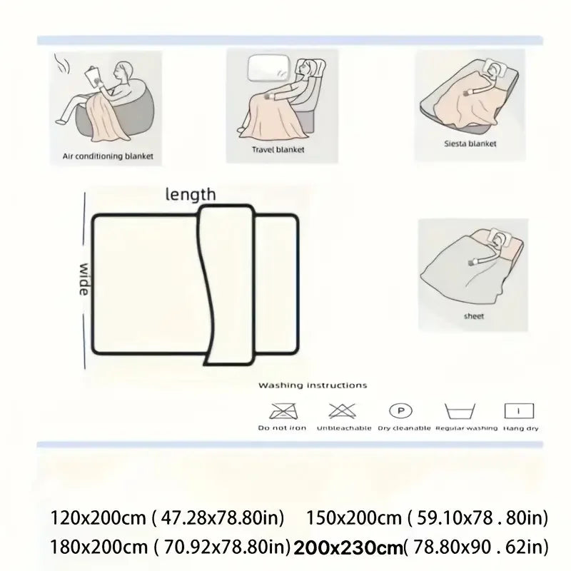 Leichte, luxuriöse, einfarbige, multifunktionale Kaninchen-Samtdecke, Winterdicke, warme Flanelldecke, die für Schlafzimmer-Wohnzimmerdecke verwendet wird