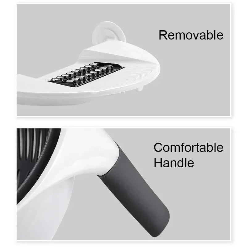 Multifunctionele 2 In 1 Groentesnijder Cutter Chopper Fruit Zeef Mand Spiralizer Rasp Voedsel Dunschiller Mandoline Shredder