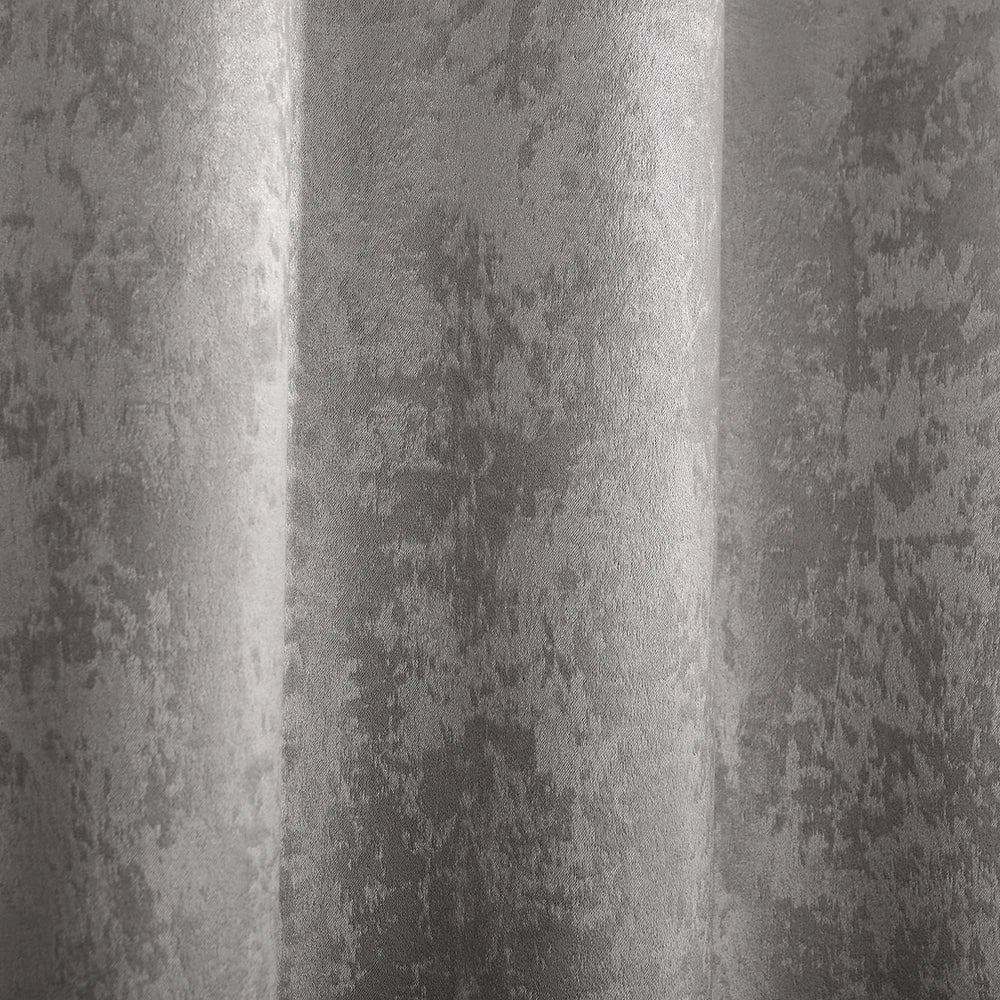 2PCS/Set Thermal Curtain Opaque Blackout Curtain with Ruffle Tape Heavy Blackout Curtain Damask Crush Effect for Bedroom Window