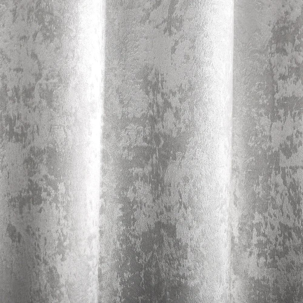 2PCS/Set Thermal Curtain Opaque Blackout Curtain with Ruffle Tape Heavy Blackout Curtain Damask Crush Effect for Bedroom Window