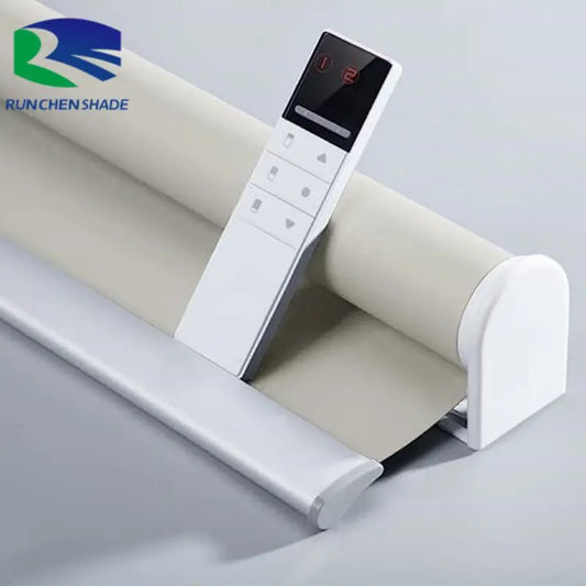 Waterproof outdoor curtain Automatic Smart blackout zip track remote control zip screen Zip track outdoor roller blinds