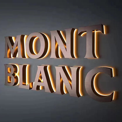 Backlit Channel Letter Luminous Sign Shop Light up Led Signs Exterior Custom Led Logo Signs for Business