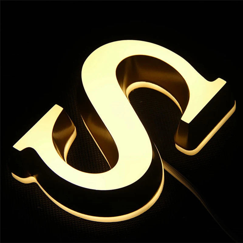 Backlit Channel Letter Luminous Sign Shop Light up Led Signs Exterior Custom Led Logo Signs for Business
