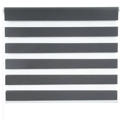 WOLTU Dark Grey Double Roller Blind Translucent Shading Dustproof Double Layer Window Blackout Curtain for Living Room Bedroom