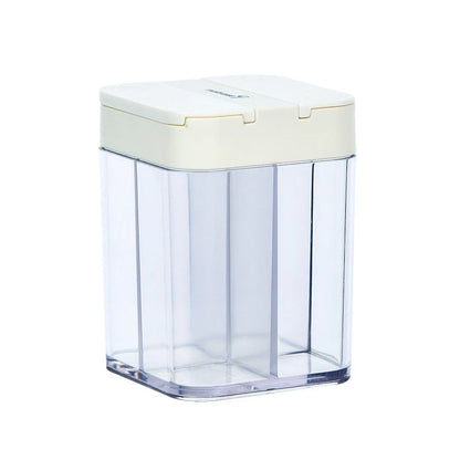 Saisonal Box véier-opgedeelt transparent Plastiklast Këschte Kachen Kachen, déi Jar (Press Hausfeierbecher