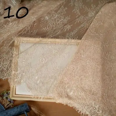 3Meter Exquisite Eyelash Lace 150CM White Lace Fabric Wholesale Prices Wedding Dress Sexy Lingerie DIY Clothes Accessory