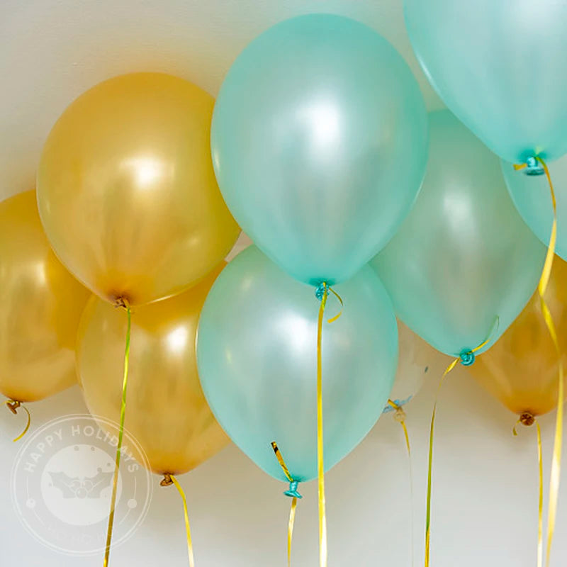 20pcs/Set Gold White Balloons Party Θέμα λατέξ Baloon Garland Διακόσμηση Χριστουγεννιάτικο Ballon Suit Boy's Bunding's Decor Decor Toy