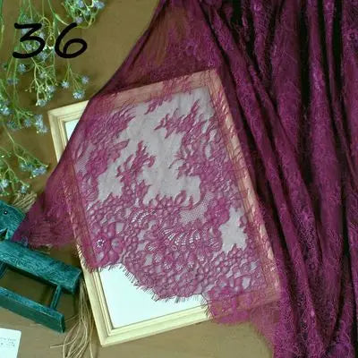 3Meter Exquisite Eyelash Lace 150CM White Lace Fabric Wholesale Prices Wedding Dress Sexy Lingerie DIY Clothes Accessory