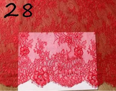 3Meter Exquisite Eyelash Lace 150CM White Lace Fabric Wholesale Prices Wedding Dress Sexy Lingerie DIY Clothes Accessory