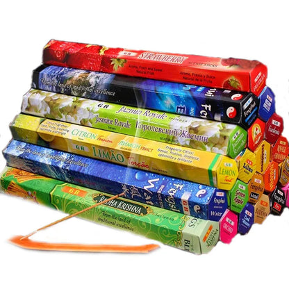 Konschtwierker 20 Bengel India Sandalwood Zëmmer Hausdromoce Toilett Buedarwood Tibetan Incense Line-Rezensing Laden