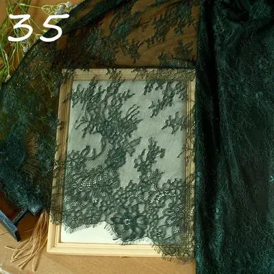3Meter Exquisite Eyelash Lace 150CM White Lace Fabric Wholesale Prices Wedding Dress Sexy Lingerie DIY Clothes Accessory