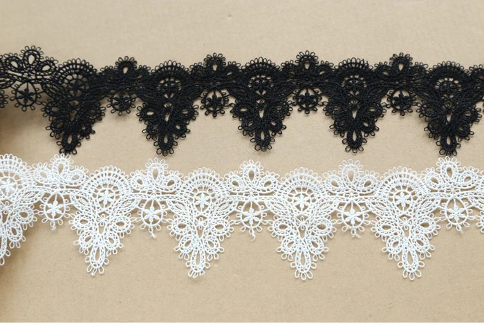 1yard Width:6cm (2.40") High Quality DIY Pendant Handmade Clothing Lace Accessories Water Soluble Embroidery Lace Trims (ss-363)