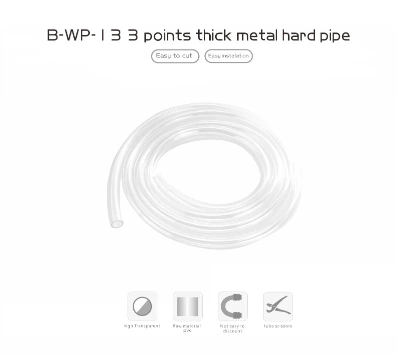 Bykski B-WP-13/B-WP-16/B-WP-19 PC Водна охлаждаща тръба PVC 1meter Soft Tube 3/8 "ID*1/2" OD 10x13mm 10x16mm 13x19mm