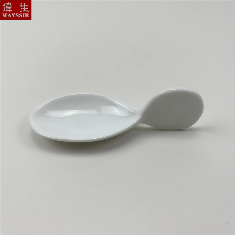 6stk sæt fisk formet hvid porcelæn snack skål Hotelbuffet Susi Sauce Spoon Home Party Decoration Dinner Ceramics Tableware