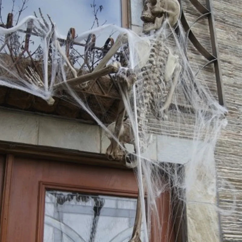 Halloween Decoration Spider Cotton Thread Spider Web Party Props Haunted House Artificiale Spider Web Home Dispone