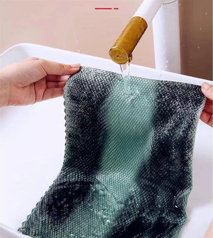 5PCS Microfiber Washing Dish Cloth Cleaning Towel Super Absorbable Window Glass Cleaning Cloth Kitchen Anti-grease Wiping Rags