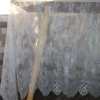 3M long eyelash lace trim traditional wedding lace fabric white red violet Table Cloth DIY Crafts