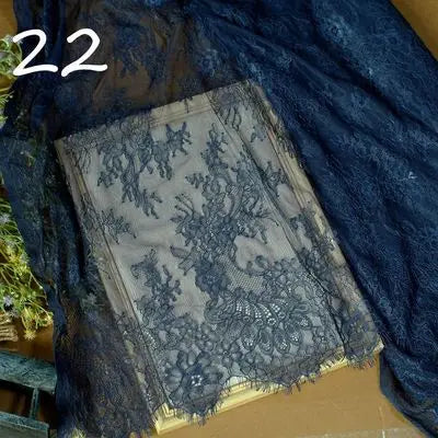 3Meter Exquisite Eyelash Lace 150CM White Lace Fabric Wholesale Prices Wedding Dress Sexy Lingerie DIY Clothes Accessory