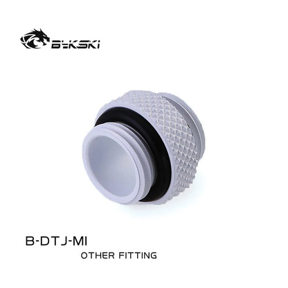 BYKSKI B-DTJ-MI PC Water Cooling Fittings G1/4 'Mini Double Male Dual Dual Outternal Tube Connection Cooler Cooler Adapter