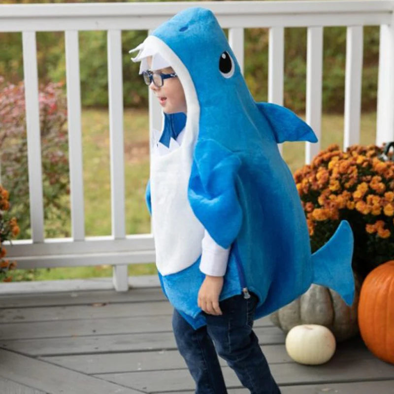 New Arrival Child Unisex Toddler Family Shark Cosplay Costume Halloween Carnival Party For Kids Costumes 3 Colors Avaiable